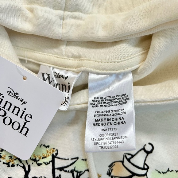 NWT Winnie The Pooh And Friends Character Hoodie - Picture 9 of 10